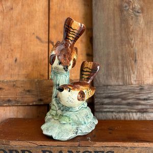 Stangl Pottery Birds Double Wrens Birds Figurines